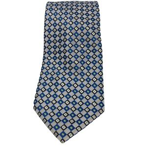 Youth Bergamo NY Clip On Tie Blue / MultiColor